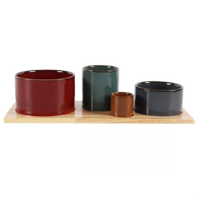 Service ap&eacute;ritif Elyas 4 pcs 34,5C cm